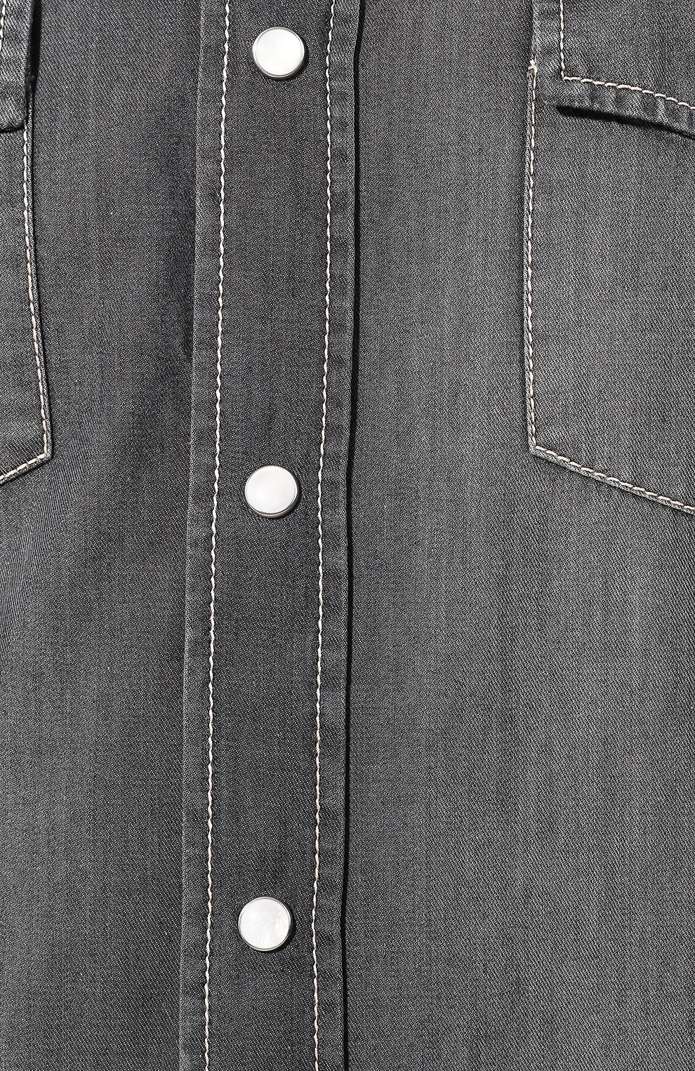 Джинсовая рубашка BRUNELLO CUCINELLI, арт. ML6304008, фото 5