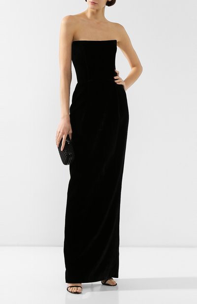 Бархатное платье RASARIO черного цвета по цене 114800 руб., арт. 0035W9_1, фото 2 Бархатное платье RASARIO, арт. 0035W9_1, фото 2