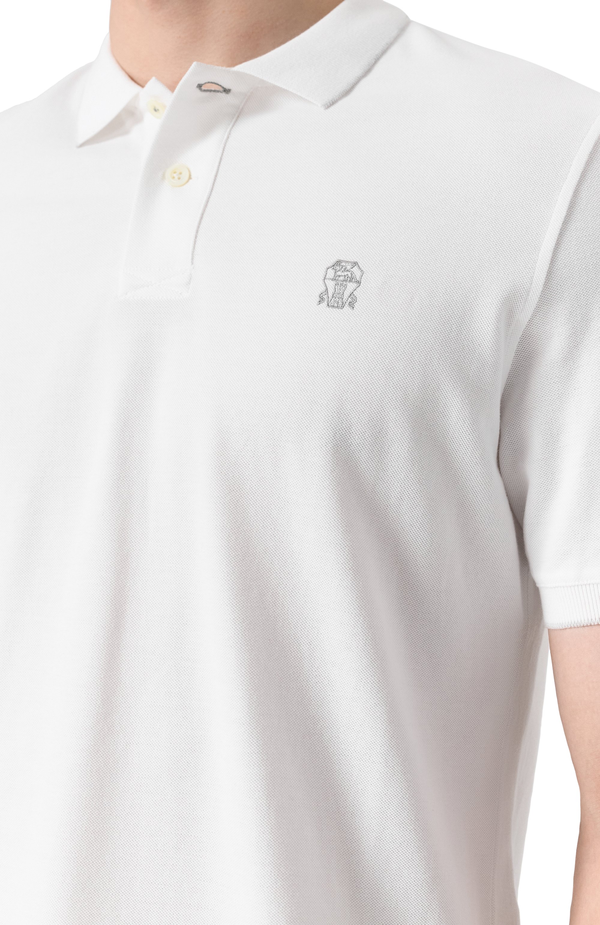 Хлопковое поло BRUNELLO CUCINELLI, арт. ME8549779G, фото 5