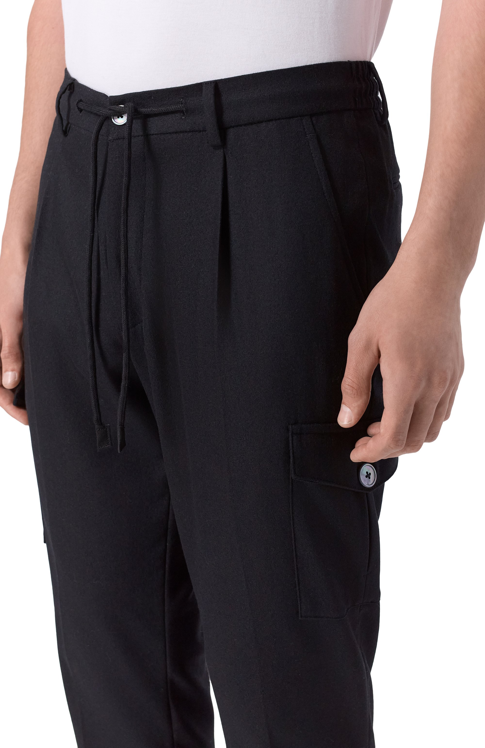 Шерстяные брюки-карго GRAN SASSO, арт. 76111/51306, фото 5