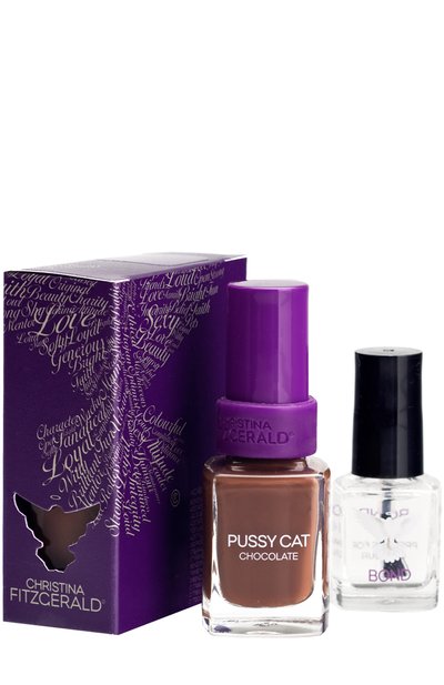 Лак для ногтей \шоколад\" pussy cat chocolate + bond" CHRISTINA FITZGERALD, арт. 9333381000859, фото 1