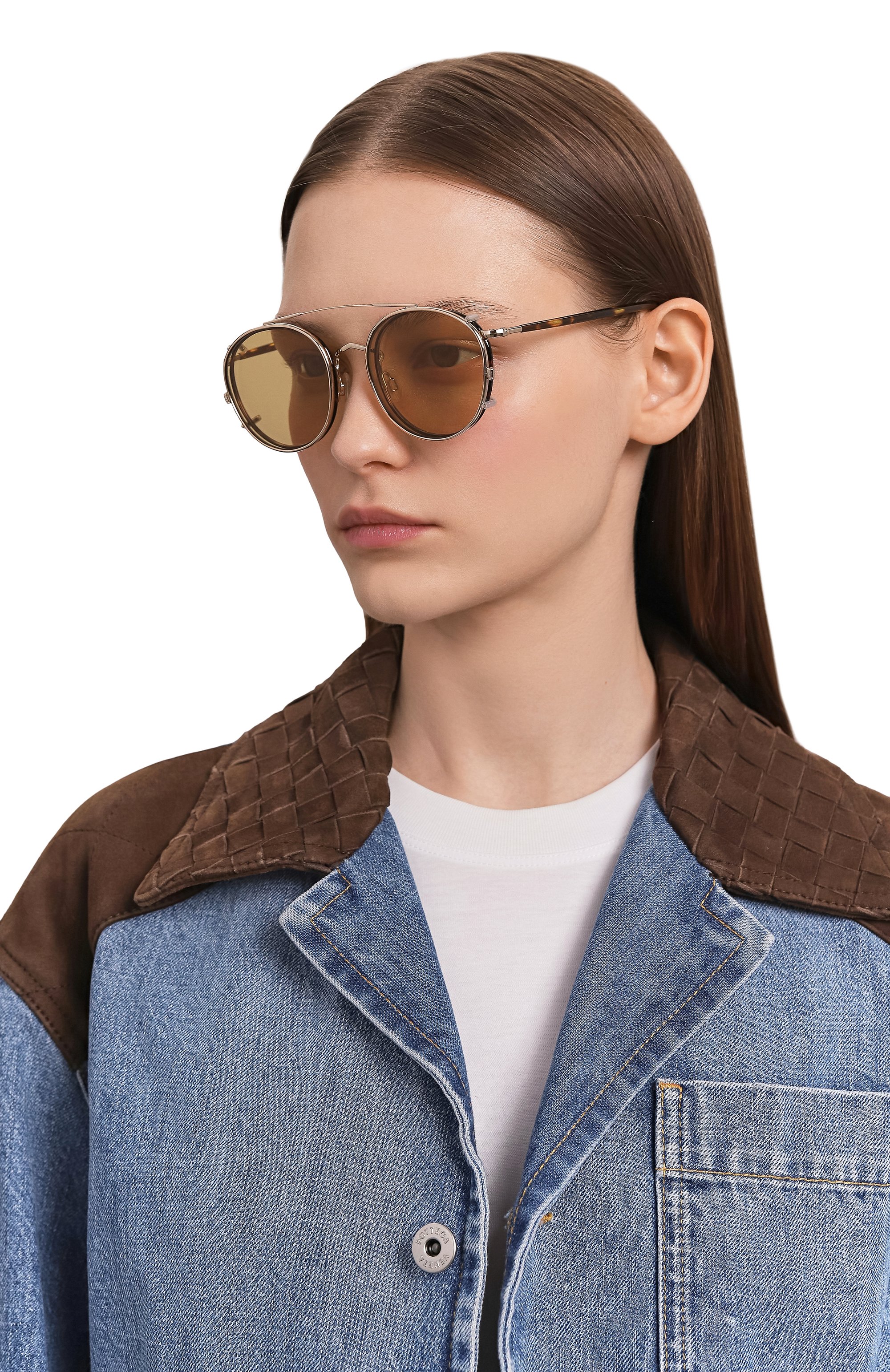 Оправа с клипоном MOSCOT, арт. ZEV T0RT0ISE/G0LD/AMBER CLIP, фото 3