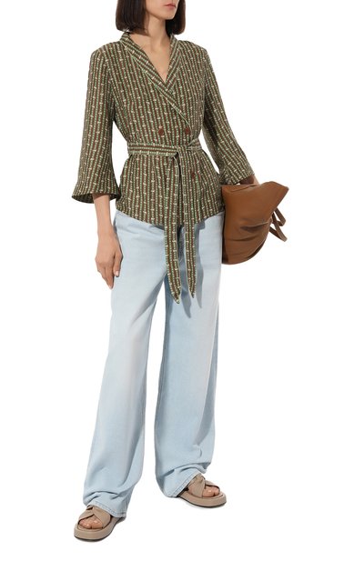 Шелковая рубашка ULYANA SERGEENKO разноцветного цвета по цене 144000 руб., арт. CMA003SS22Ornella (4544т21), фото 2 Шелковая рубашка ULYANA SERGEENKO, арт. CMA003SS22Ornella (4544т21), фото 2