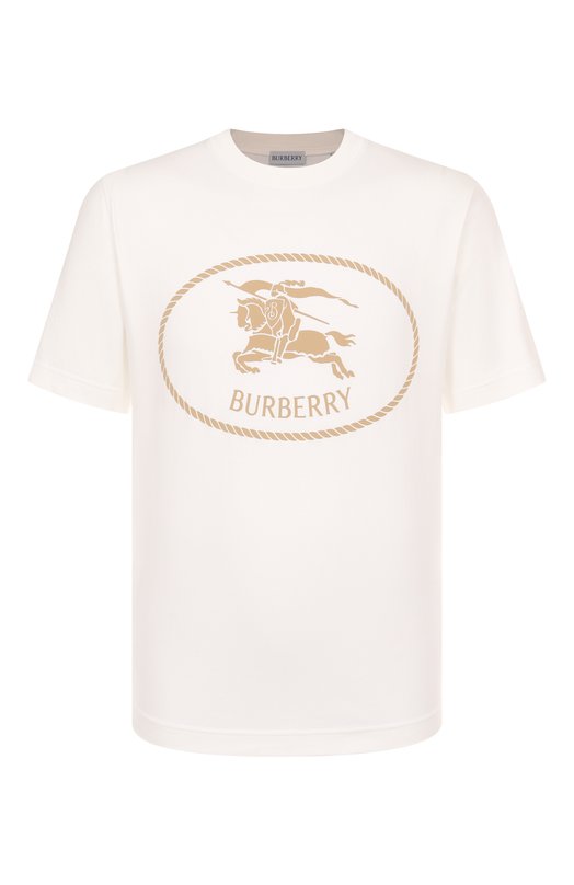 Хлопковая футболка Burberry 8110112 Белый 8110112