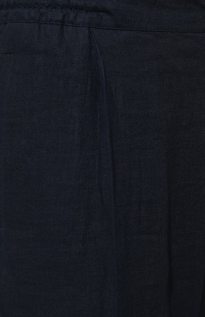 Льняные брюки KITON синего цвета по цене 99500 руб., арт. UPN01H08838, фото 5 Льняные брюки KITON, арт. UPN01H08838, фото 5