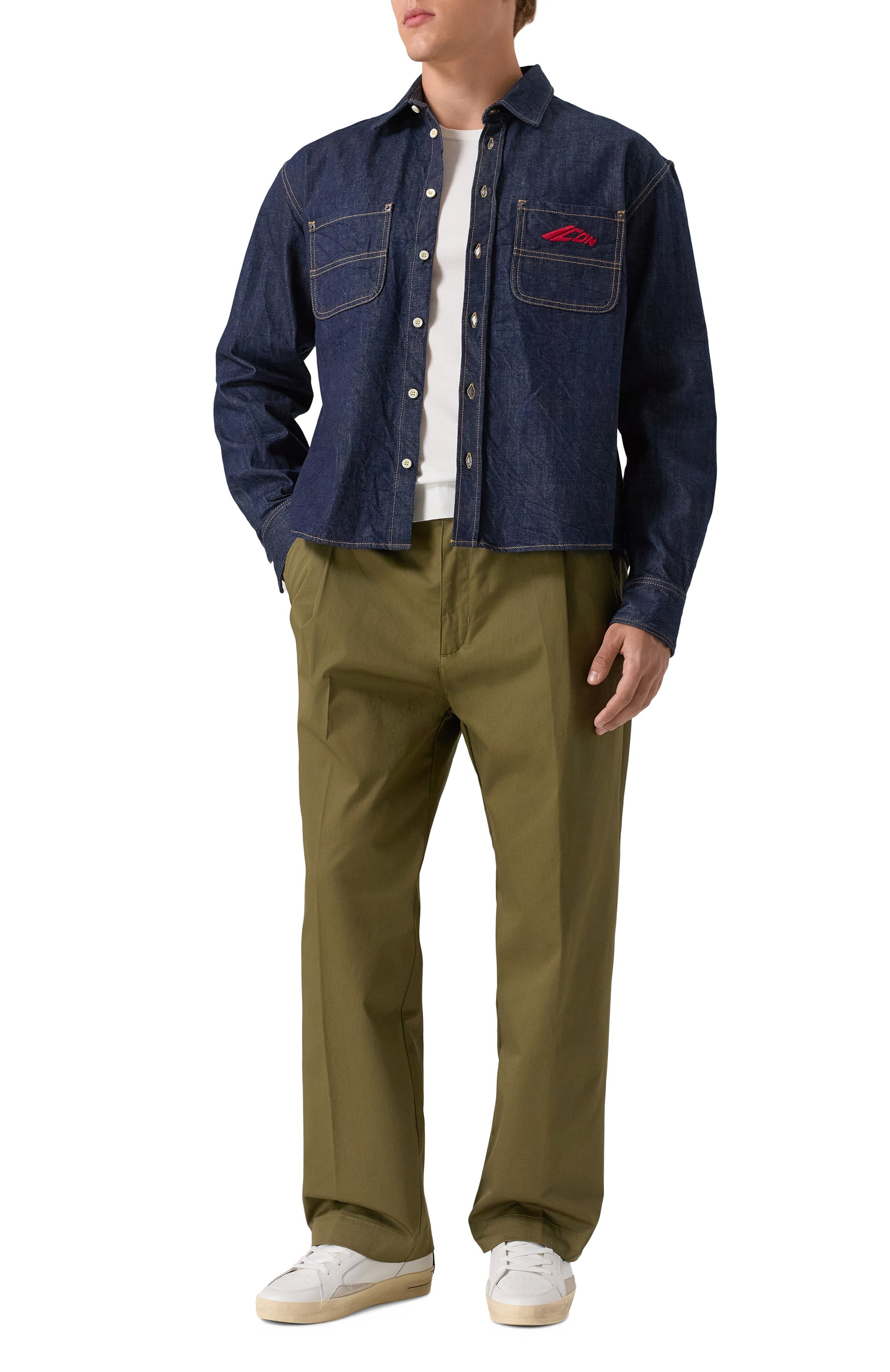 Джинсовая рубашка icon DSQUARED2 темно-синего цвета по цене 55000 руб., арт. S79DL0058/D30011, фото 2 Джинсовая рубашка icon DSQUARED2, арт. S79DL0058/D30011, фото 2