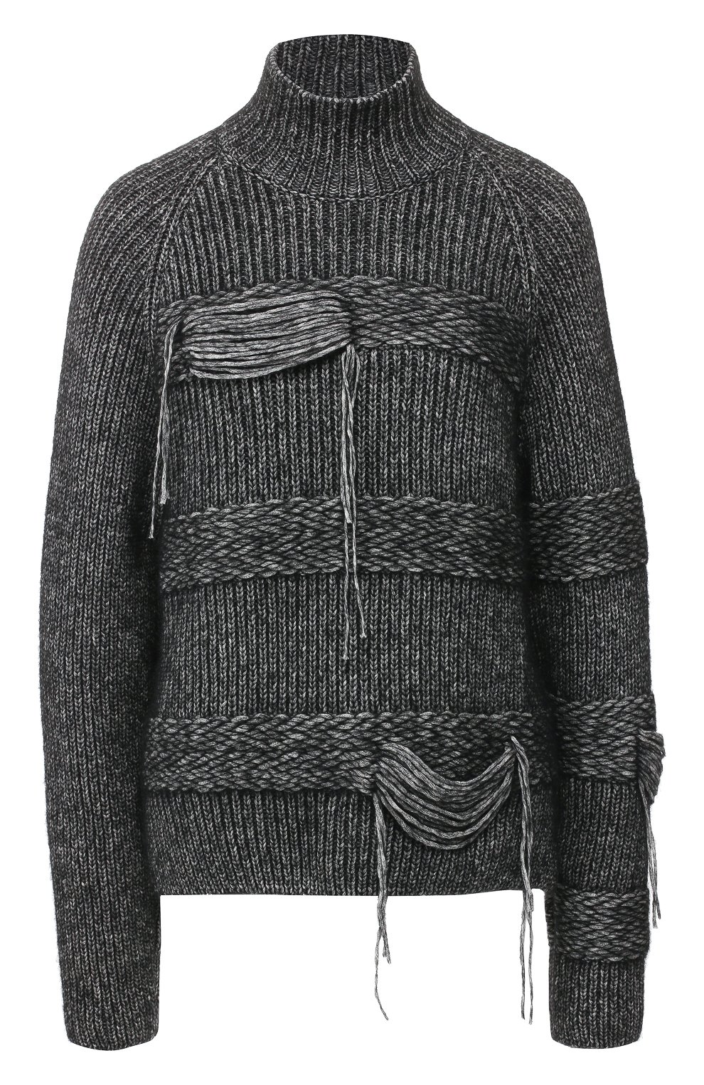 Свитер из хлопка и шерсти MRZ черного цвета по цене 34350 руб., арт. FW19-0215, фото 1 Свитер из хлопка и шерсти MRZ, арт. FW19-0215, фото 1