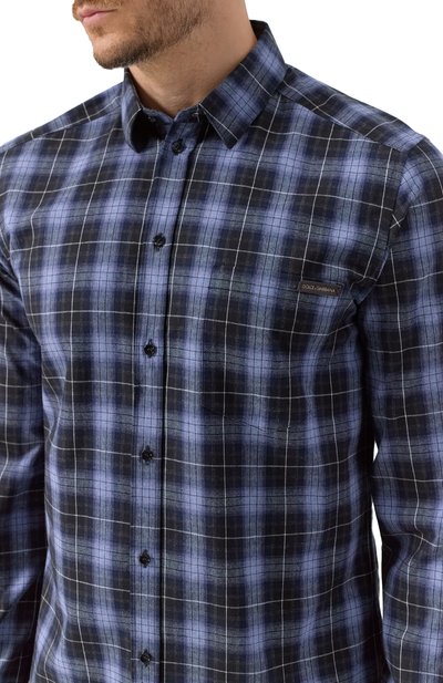 Хлопковая рубашка DOLCE & GABBANA, арт. G5JZ9T/FQ5M4, фото 5