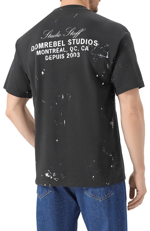 Хлопковая футболка DOMREBEL M STAFF TSHIRT Серый  M STAFF TSHIRT Фото 4