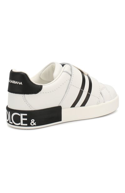 Кожаные кеды portofino DOLCE & GABBANA, арт. DA0770/AV540/24-28, фото 3