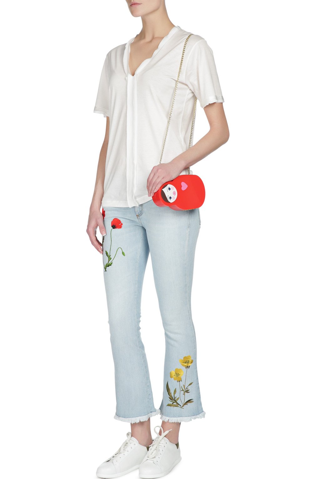 Футболка свободного кроя с v-образным вырезом BALENCIAGA, арт. 426590/TRK06, фото 4