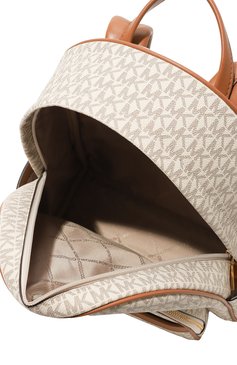 Женский рюкзак bex MICHAEL MICHAEL KORS кремового цвета, арт. 30S4G8XB2B | Фото 5 (Материал: Экокожа; Драгоценные камни: Проставлено; Размер: medium; Материал сплава: Проставлено; Стили: Кэжуэл)