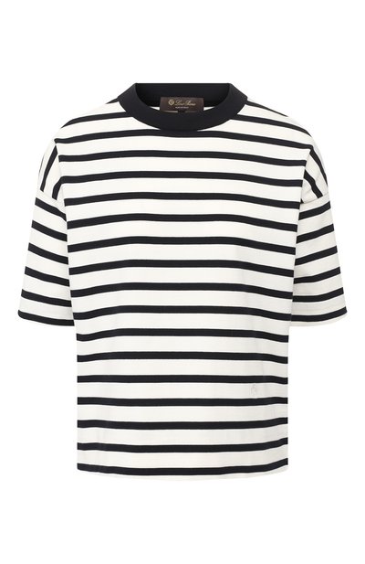 Женская хлопковая футболка LORO PIANA, арт. FAI5044