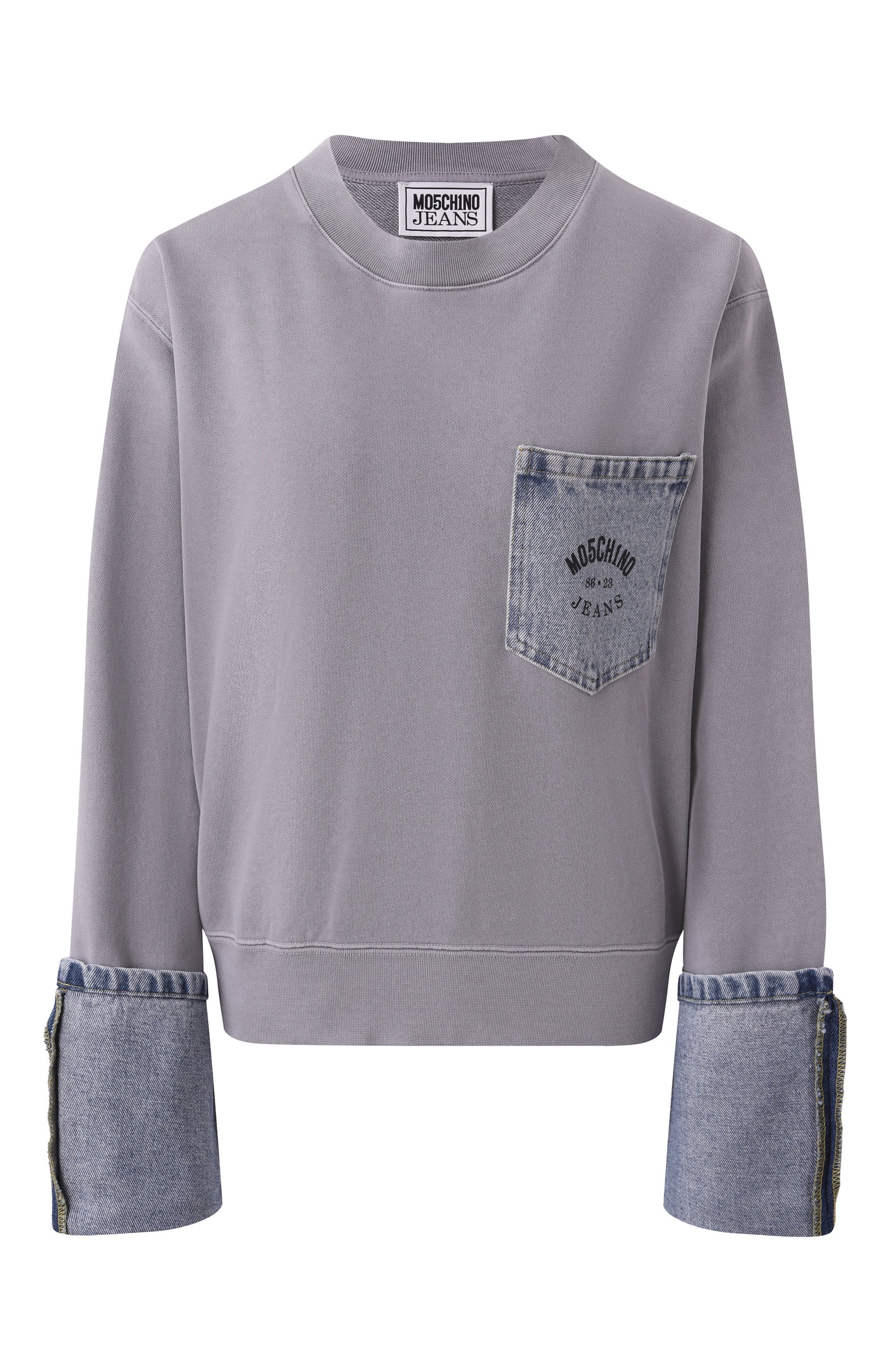Хлопковый свитшот M05CH1NO JEANS, арт. A1709/3228, фото 1