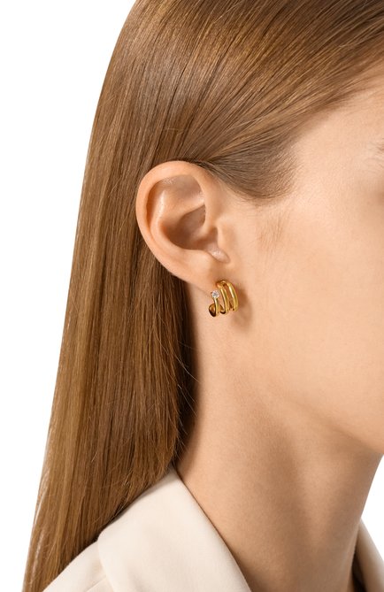 Женские серьги NUMBERING золотого цвета, арт. 8102/G0LD | Фото 2 (Нос: Не проставлено; Региональные ограничения белый список (Axapta Mercury): Не проставлено)