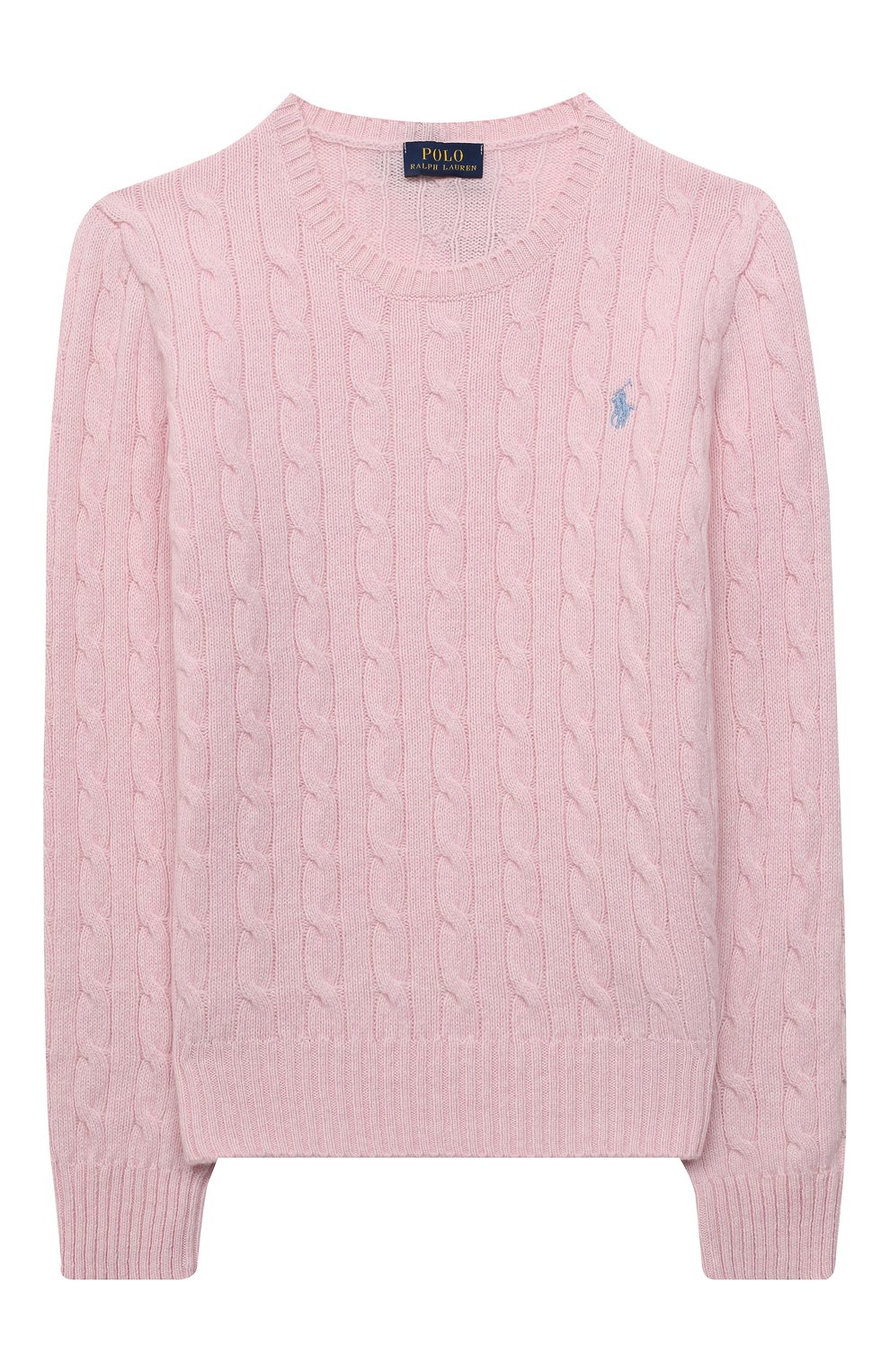 Шерстяной пуловер RALPH LAUREN светло-розового цвета по цене 16300 руб., арт. 313702223, фото 1 Шерстяной пуловер RALPH LAUREN, арт. 313702223, фото 1