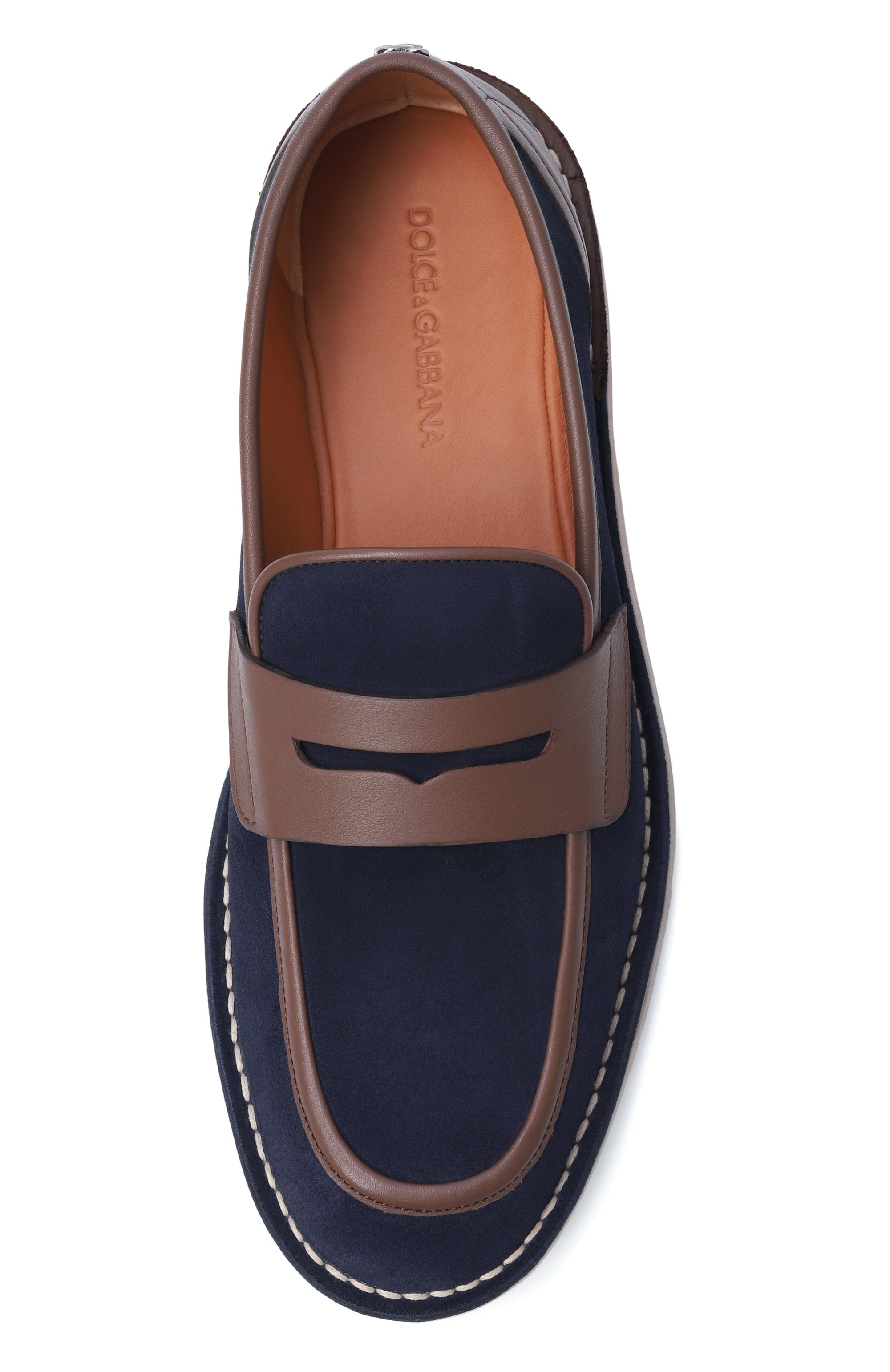 Замшевые пенни-лоферы florio DOLCE & GABBANA, арт. A50744/A0084, фото 5