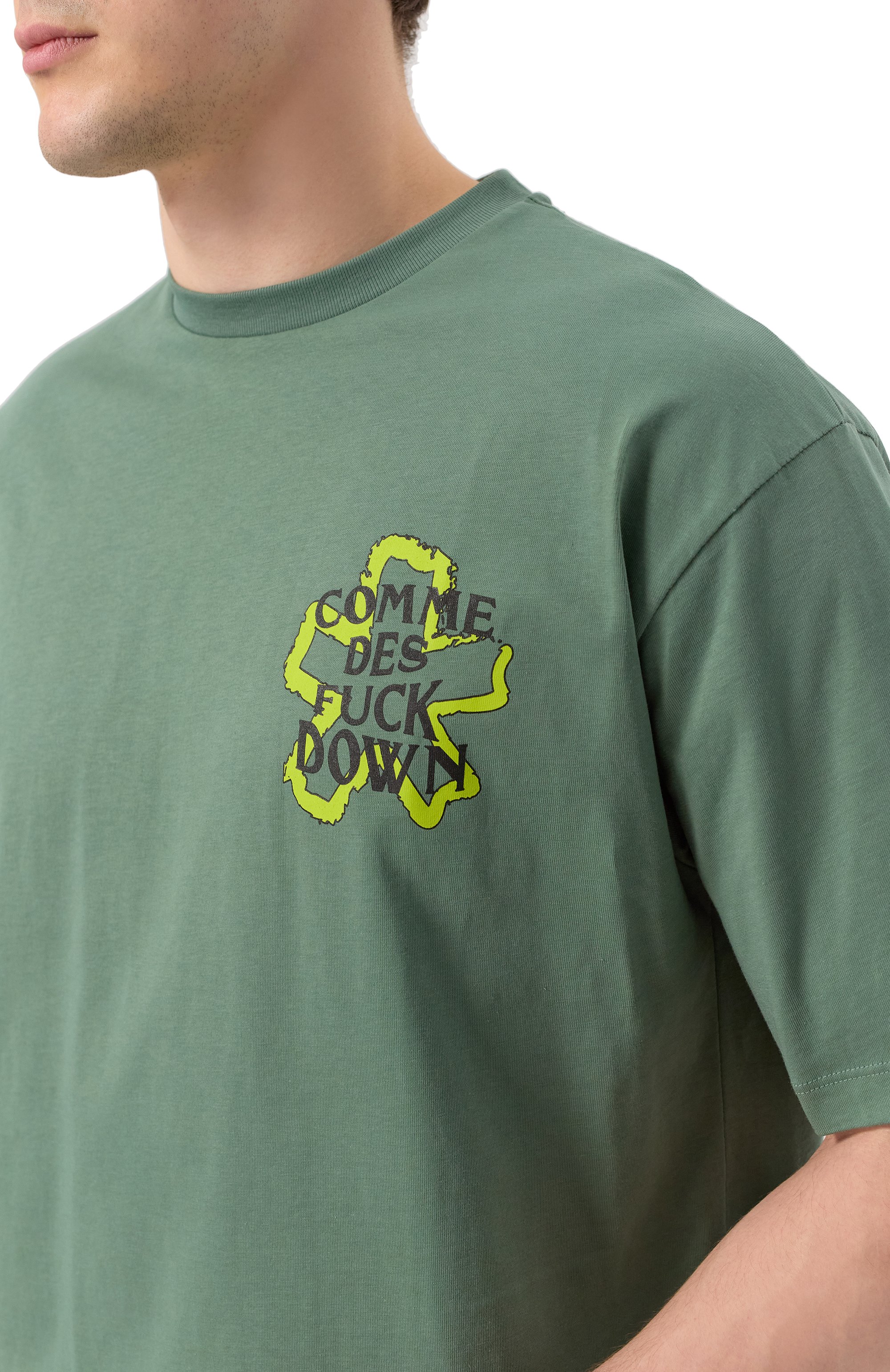 Хлопковая футболка COMME DES FUCKDOWN, арт. CFABM01594, фото 5