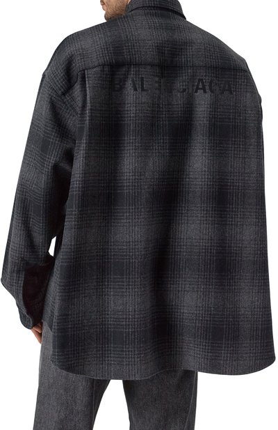 Шерстяная рубашка BALENCIAGA, арт. 725377/TRU17, фото 4