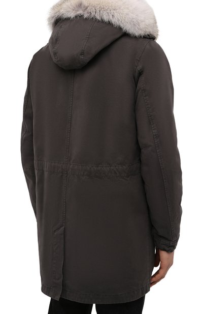 Парка с меховой подкладкой LEMPELIUS хаки цвета по цене 187000 руб., арт. 6000/616RCS26, фото 4 Парка с меховой подкладкой LEMPELIUS, арт. 6000/616RCS26, фото 4