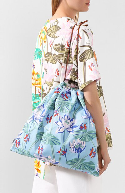 Сумка drawstring loewe x paula's ibiza LOEWE белого цвета по цене 33400 руб., арт. C822086X01, фото 5 Сумка drawstring loewe x paula's ibiza LOEWE, арт. C822086X01, фото 5