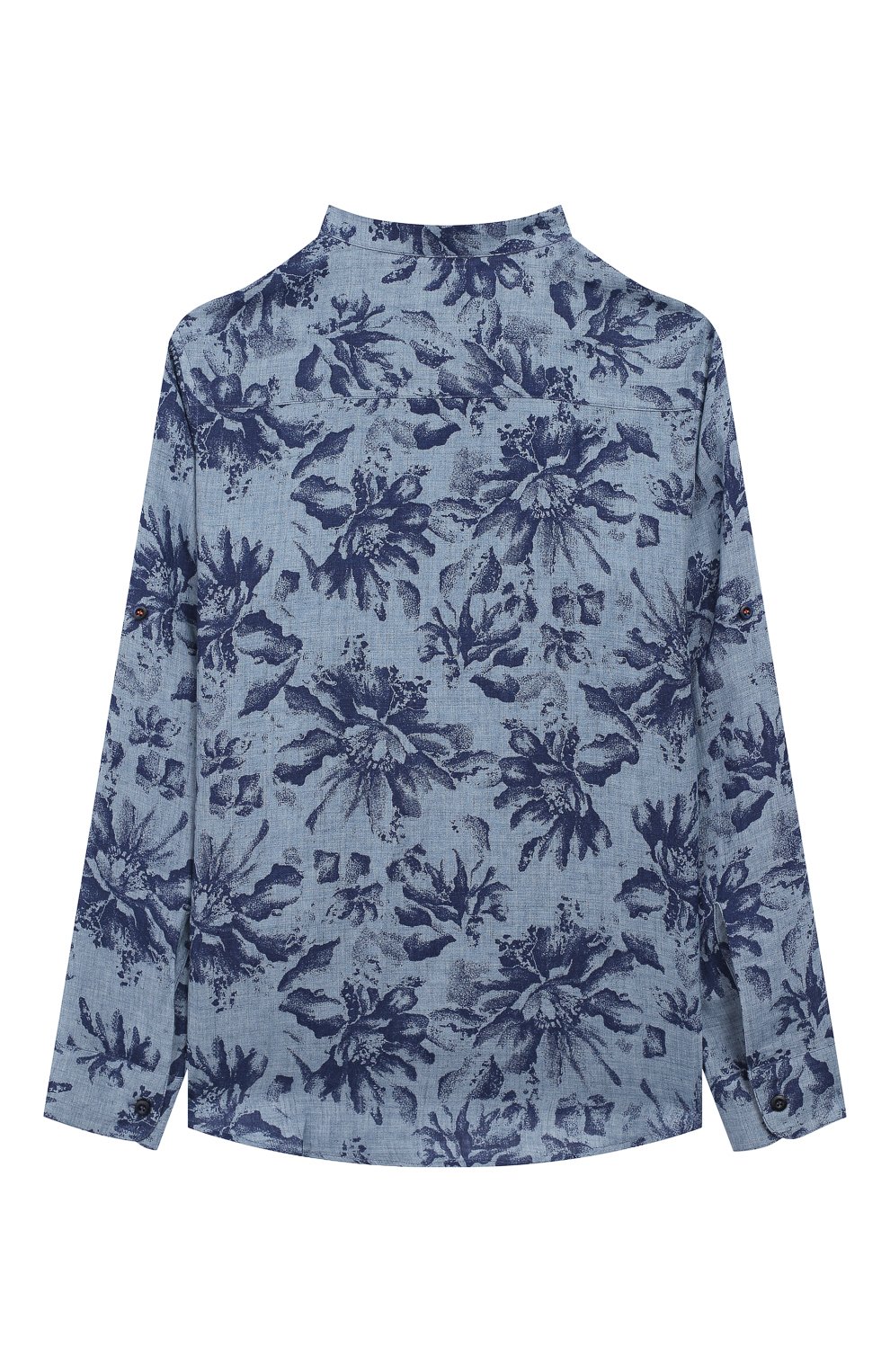 Льняная рубашка BRUNELLO CUCINELLI синего цвета по цене 27600 руб., арт. BW616C330C, фото 2 Льняная рубашка BRUNELLO CUCINELLI, арт. BW616C330C, фото 2