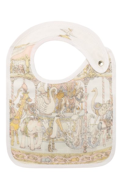 Хлопковый нагрудник ATELIER CHOUX, арт. SMALL BIB-CAR0USSEL-G0LD SNAPS, фото 1