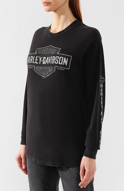 Хлопковый лонгслив ROYAL WORKSHOP, арт. ST0NED TEE FR0NT 0NLY L/S, фото 3
