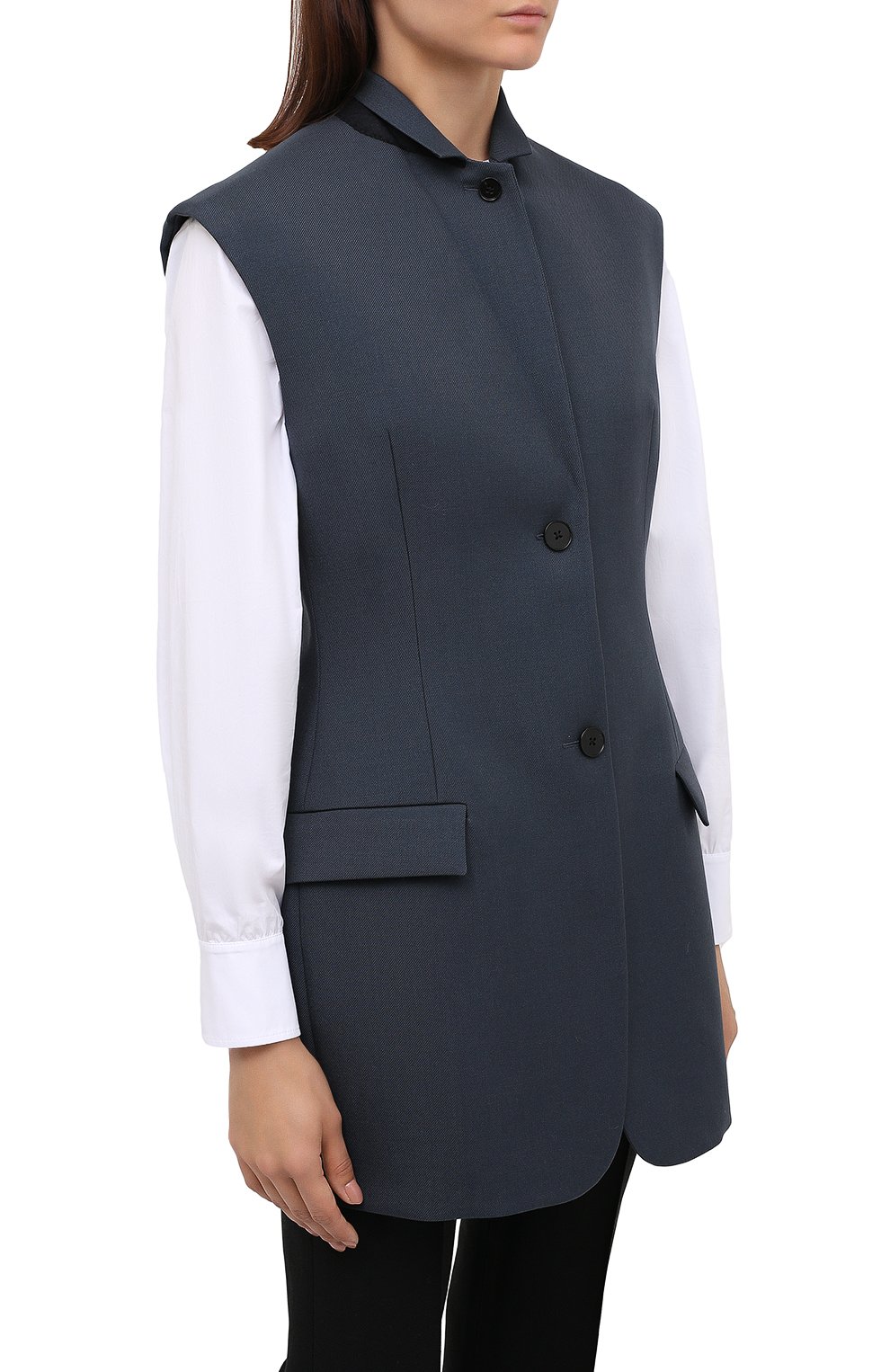 Шерстяной жилет JIL SANDER, арт. JSWR585010-WR201000, фото 6