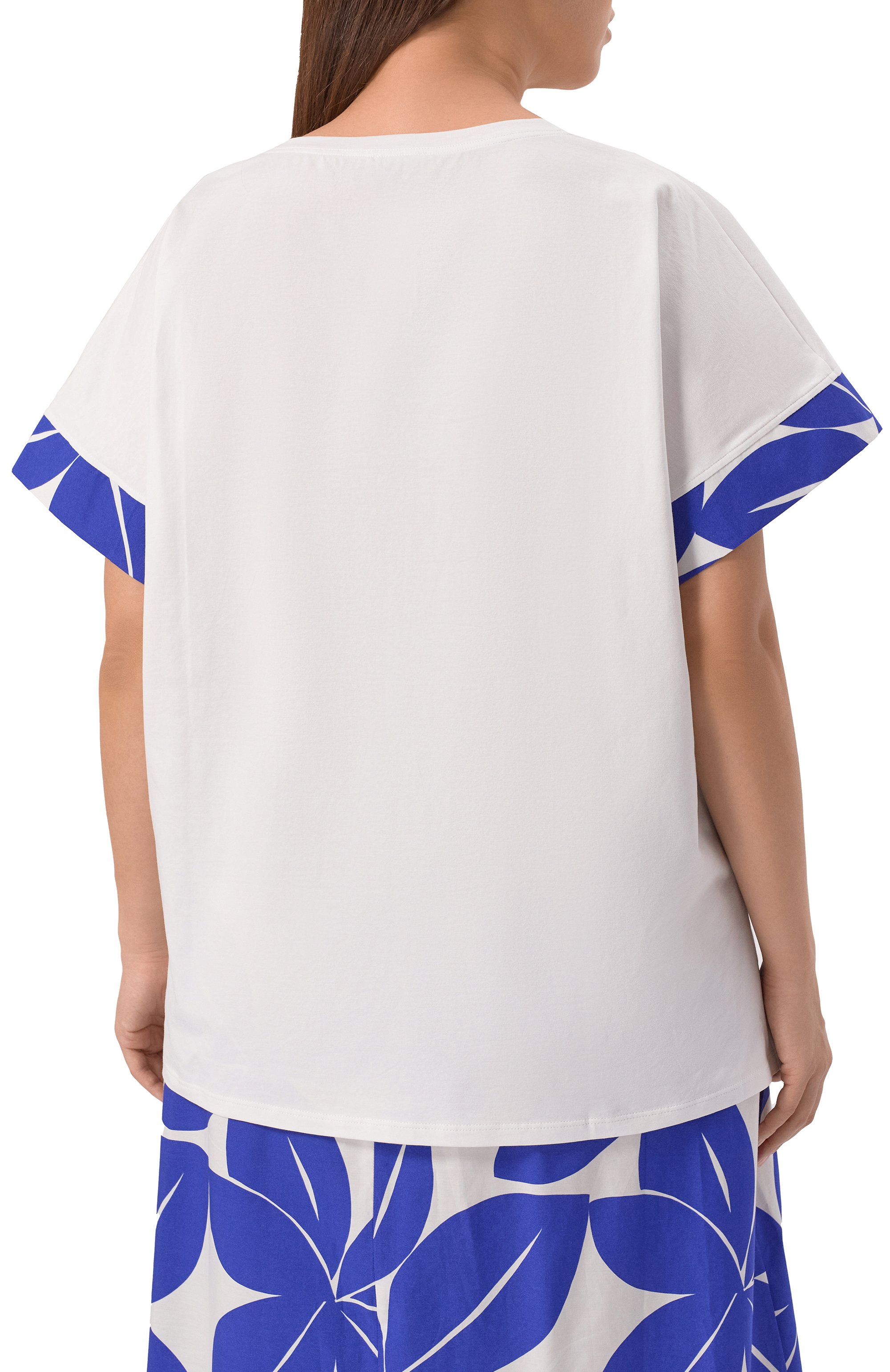 Хлопковая футболка PERSONA BY MARINA RINALDI, арт. C0IMBRA, фото 4