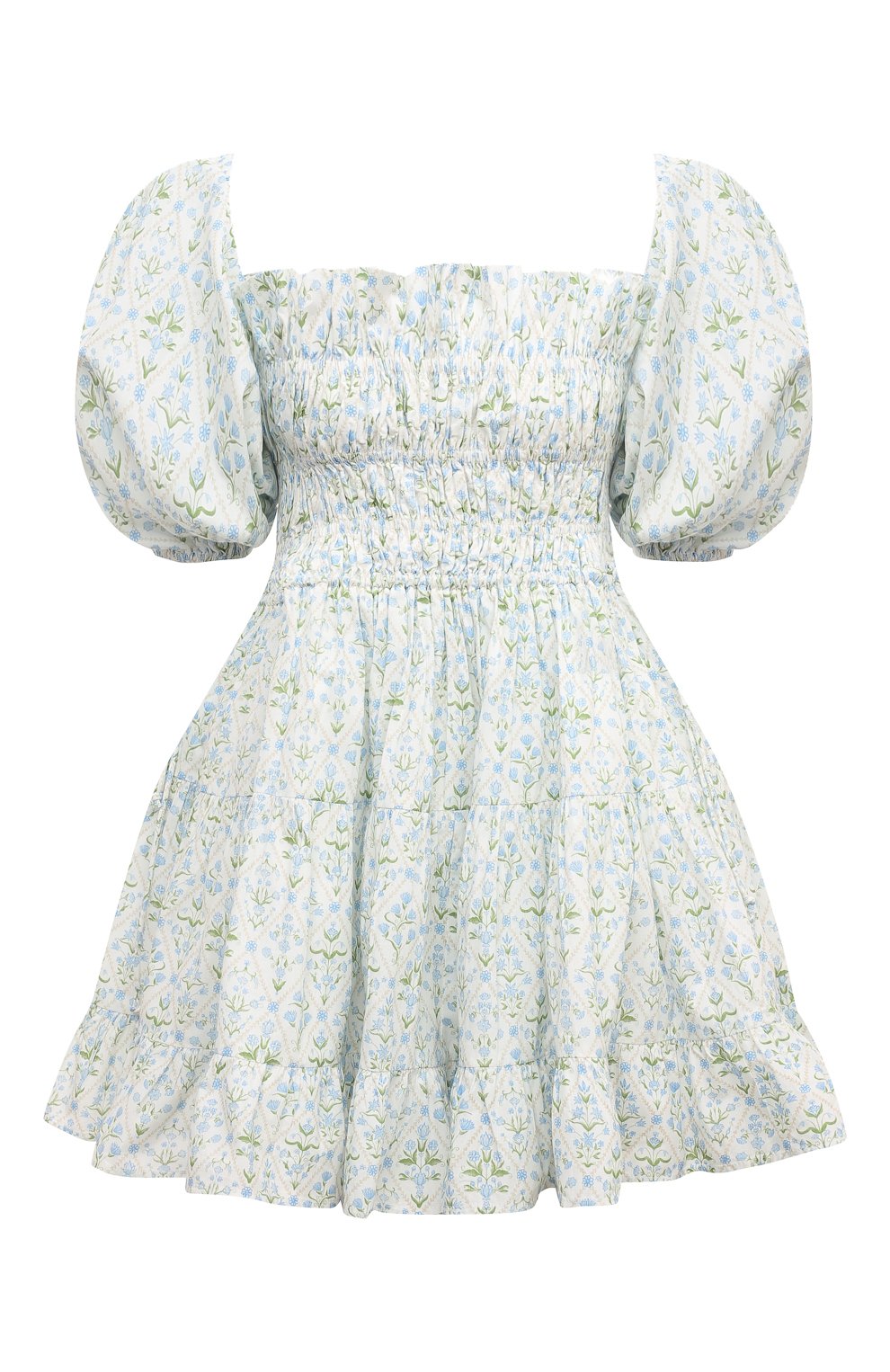 Хлопковое платье PALM NOOSA голубого цвета по цене 38650 руб., арт. KUB DRESS, фото 1 Хлопковое платье PALM NOOSA, арт. KUB DRESS, фото 1