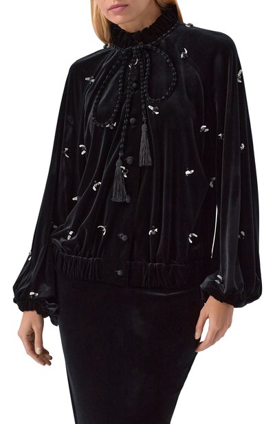 Бархатная блузка YANINA, арт. T-3049, фото 3