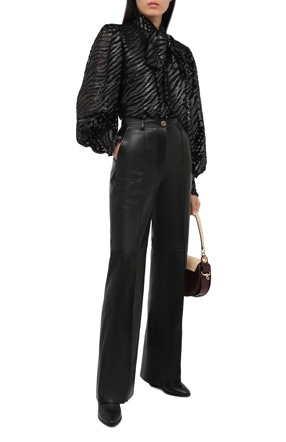 Кожаные брюки GUCCI, арт. 629532/XN336, фото 2