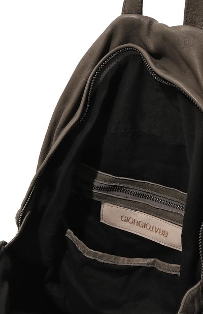 Кожаный рюкзак GIORGIO BRATO темно-серого цвета по цене 77950 руб., арт. BS23S2401V, фото 5 Кожаный рюкзак GIORGIO BRATO, арт. BS23S2401V, фото 5