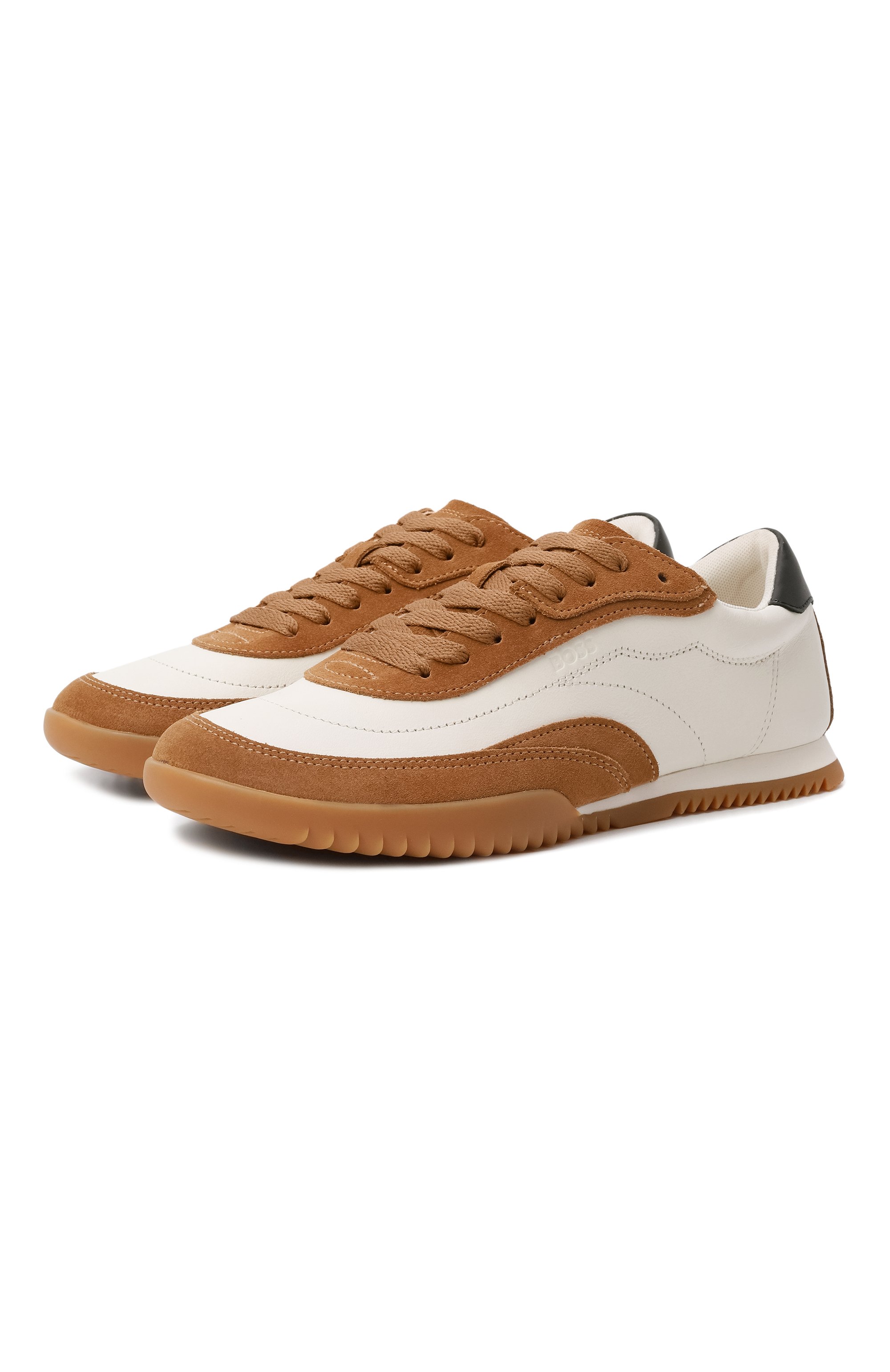 Кожаные кроссовки carlynn BOSS разноцветного цвета по цене 23950 руб., арт. 50552462, фото 1 Кожаные кроссовки carlynn BOSS, арт. 50552462, фото 1