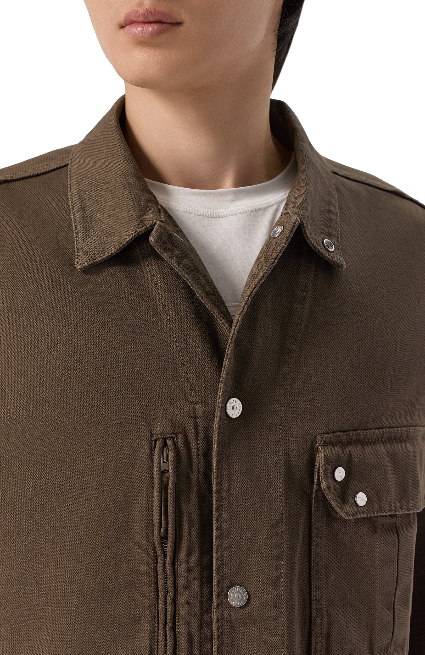 Джинсовая куртка-рубашка STONE ISLAND, арт. L1S141200001/S0J24, фото 5