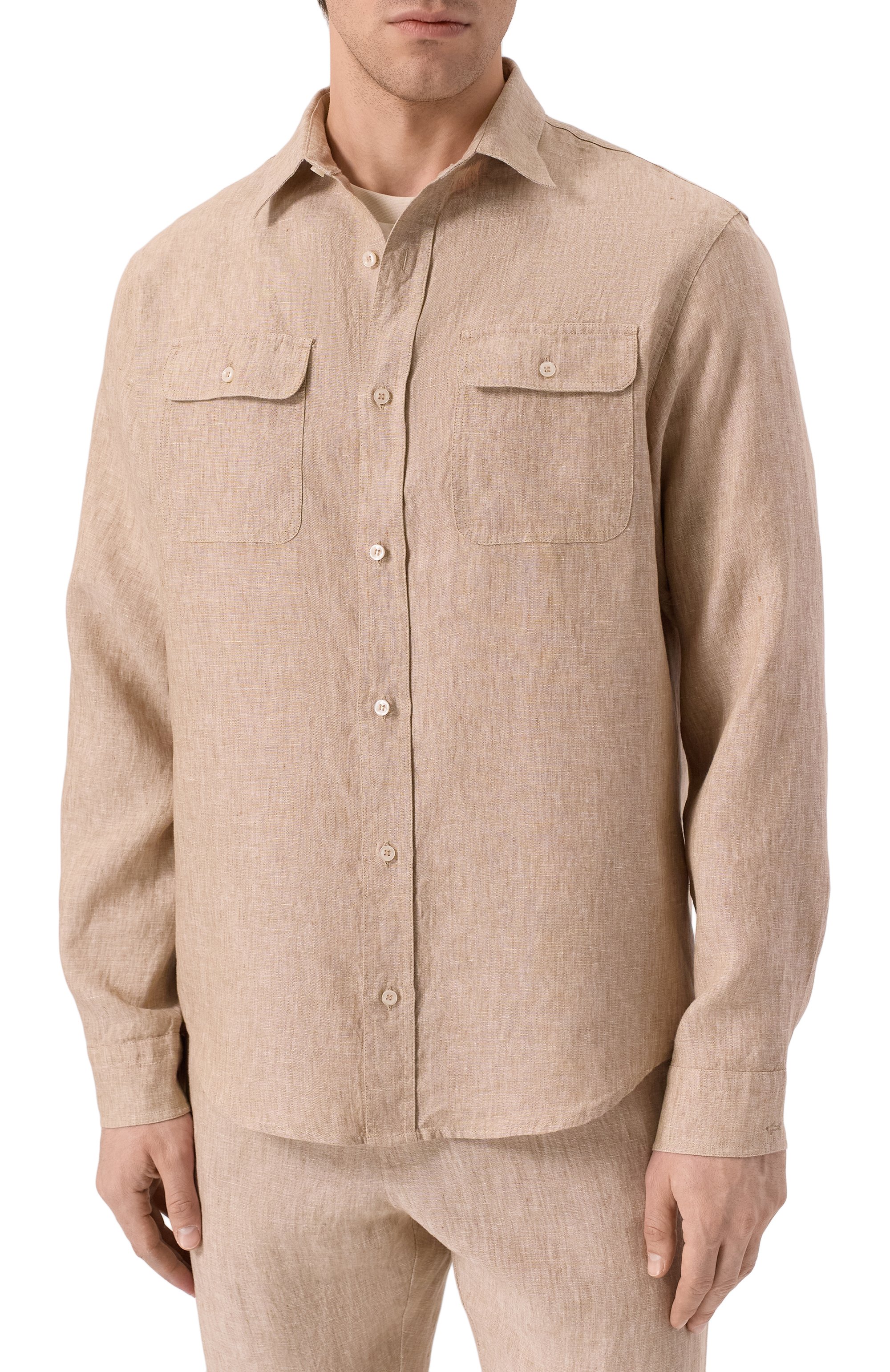 Льняная рубашка PAUL&SHARK, арт. 25413252_001, фото 3
