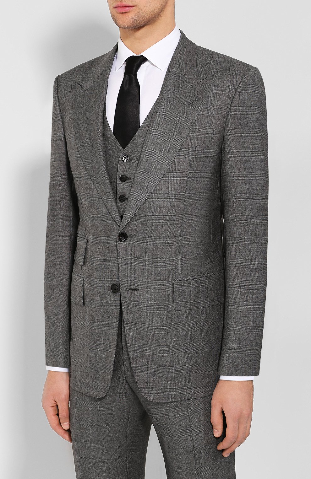 Костюм-тройка из смеси шерсти и шелка TOM FORD, арт. 644R19/31AL43, фото 2