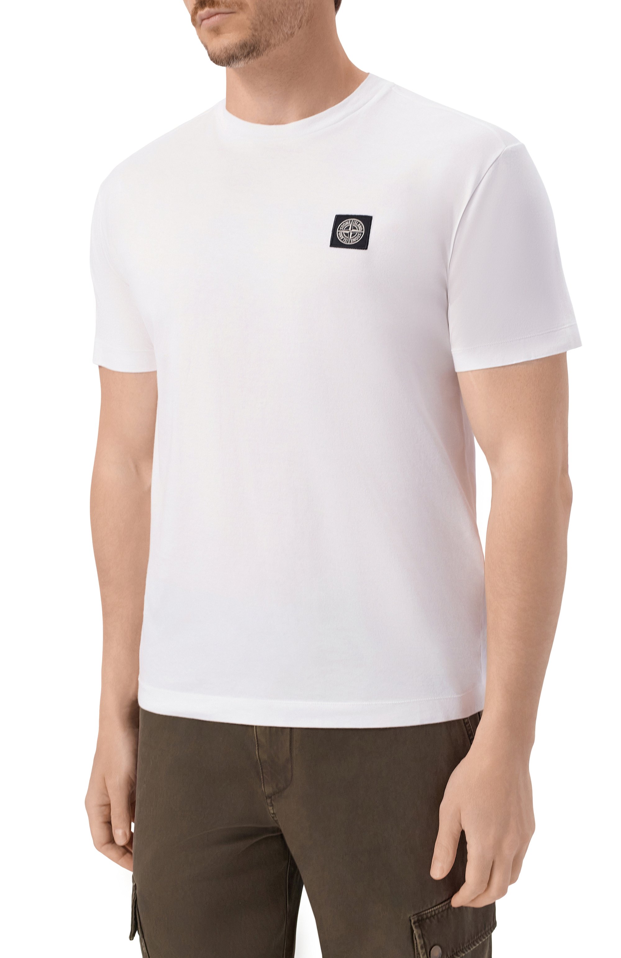 Хлопковая футболка STONE ISLAND, арт. L1S152100027/S0013, фото 3