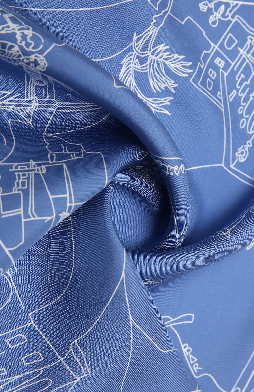 Шелковый платок EMILIO PUCCI светло-голубого цвета по цене 13400 руб., арт. 1EGB20/1ES20, фото 2 Шелковый платок EMILIO PUCCI, арт. 1EGB20/1ES20, фото 2