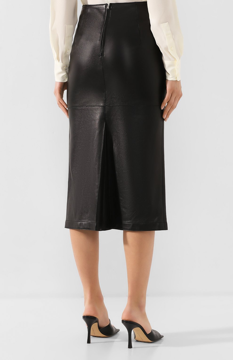 Кожаная юбка VICTORIA BECKHAM, арт. 1120LSK000661A, фото 4