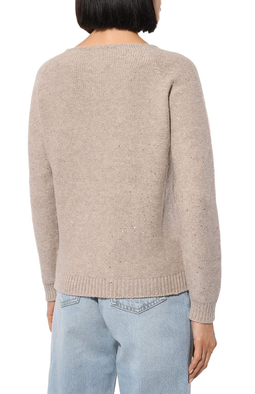 Пуловер из шерсти и вискозы GRAN SASSO бежевого цвета по цене 46850 руб., арт. 14201/33000, фото 4 Пуловер из шерсти и вискозы GRAN SASSO, арт. 14201/33000, фото 4