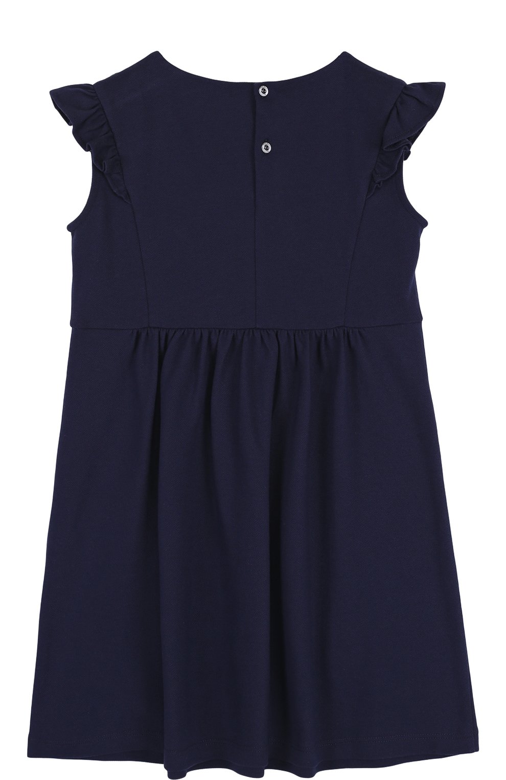 Хлопковое платье с бантом и контрастной отделкой GUCCI синего цвета по цене 30950 руб., арт. 503462/X9N98, фото 2 Хлопковое платье с бантом и контрастной отделкой GUCCI, арт. 503462/X9N98, фото 2