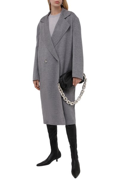 Шерстяное пальто STELLA MCCARTNEY светло-серого цвета по цене 213500 руб., арт. 602900/SPB05, фото 2 Шерстяное пальто STELLA MCCARTNEY, арт. 602900/SPB05, фото 2