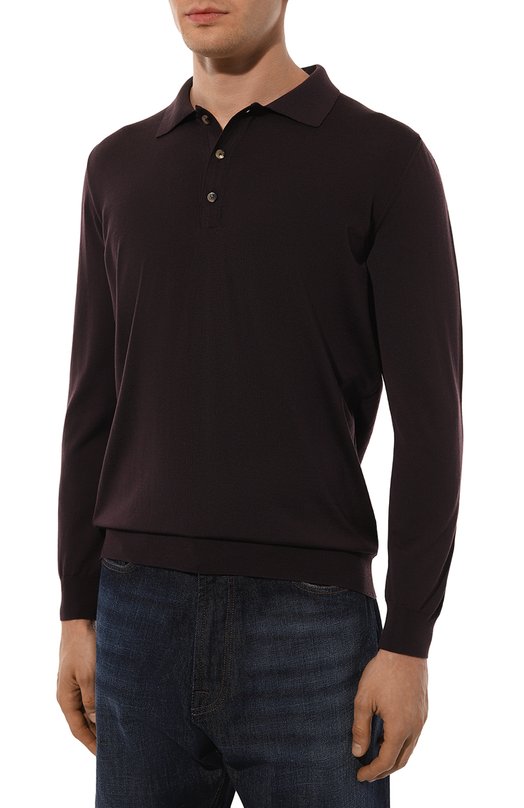Шерстяное поло Svevo Бордовый, фото 3
