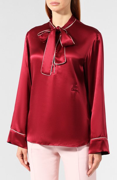 Шелковая блузка DOLCE & GABBANA, арт. F72K0Z/GD09T, фото 3