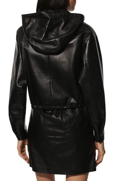 Кожаная куртка PRADA черного цвета по цене 530000 руб., арт. 58A076-08P-F0002, фото 4 Кожаная куртка PRADA, арт. 58A076-08P-F0002, фото 4