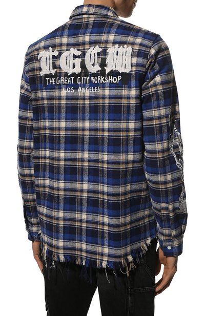 Хлопковая рубашка AMIRI, арт. PS22MSL023-420, фото 4