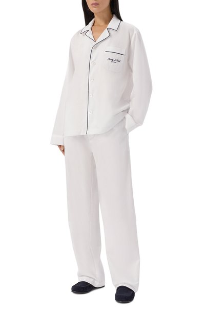 Хлопковые брюки SPORTY AND RICH, арт. PA065711329WH01, фото 2