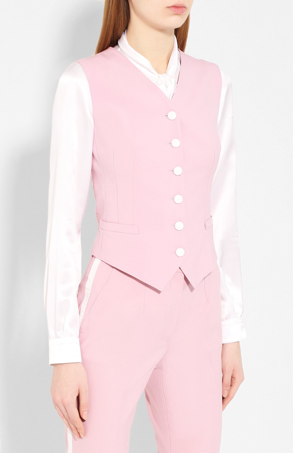 Жилет из смеси шерсти и шелка DOLCE & GABBANA, арт. F79H6T/FUBAJ, фото 3